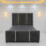 Luxury Grey Velvet Bed Kenya