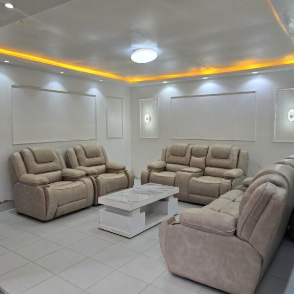 6 Seater Recliner Sofa Set Kenya luxury home theatre seating with cup holders