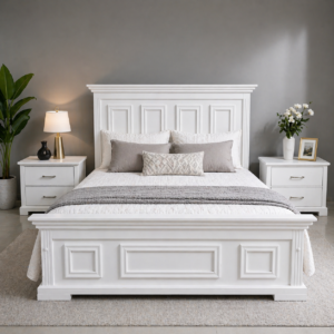 Luxury White Panel Bed Kenya