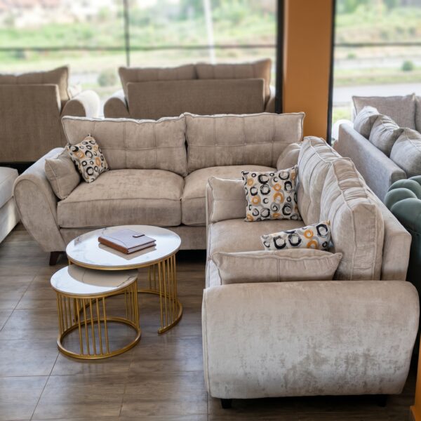 Beige 5 Seater Sofa Set Kenya luxury modern living room furniture