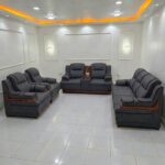 7 Seater Grey Recliner Sofa Kenya with cup holders and power socket