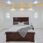 brown wooden panel bed kenya modern luxury bedroom furniture by zenith furnitures