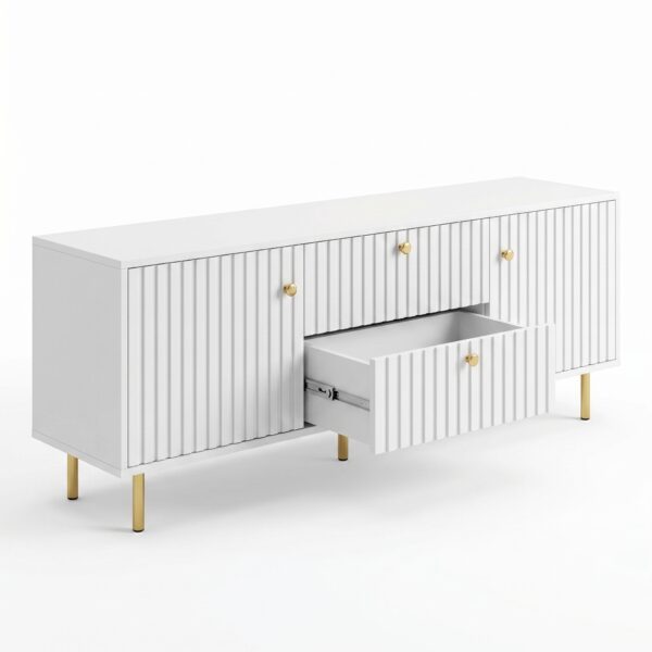 TV Stand Kenya white modern cabinet with drawers and storage – Zenith Furnitures