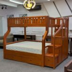 Double Decker Bed Kenya wooden bunk bed with stairs and storage drawers – Zenith Furnitures