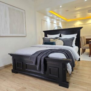 black panel bed kenya luxury wooden modern bedroom bed with panel headboard